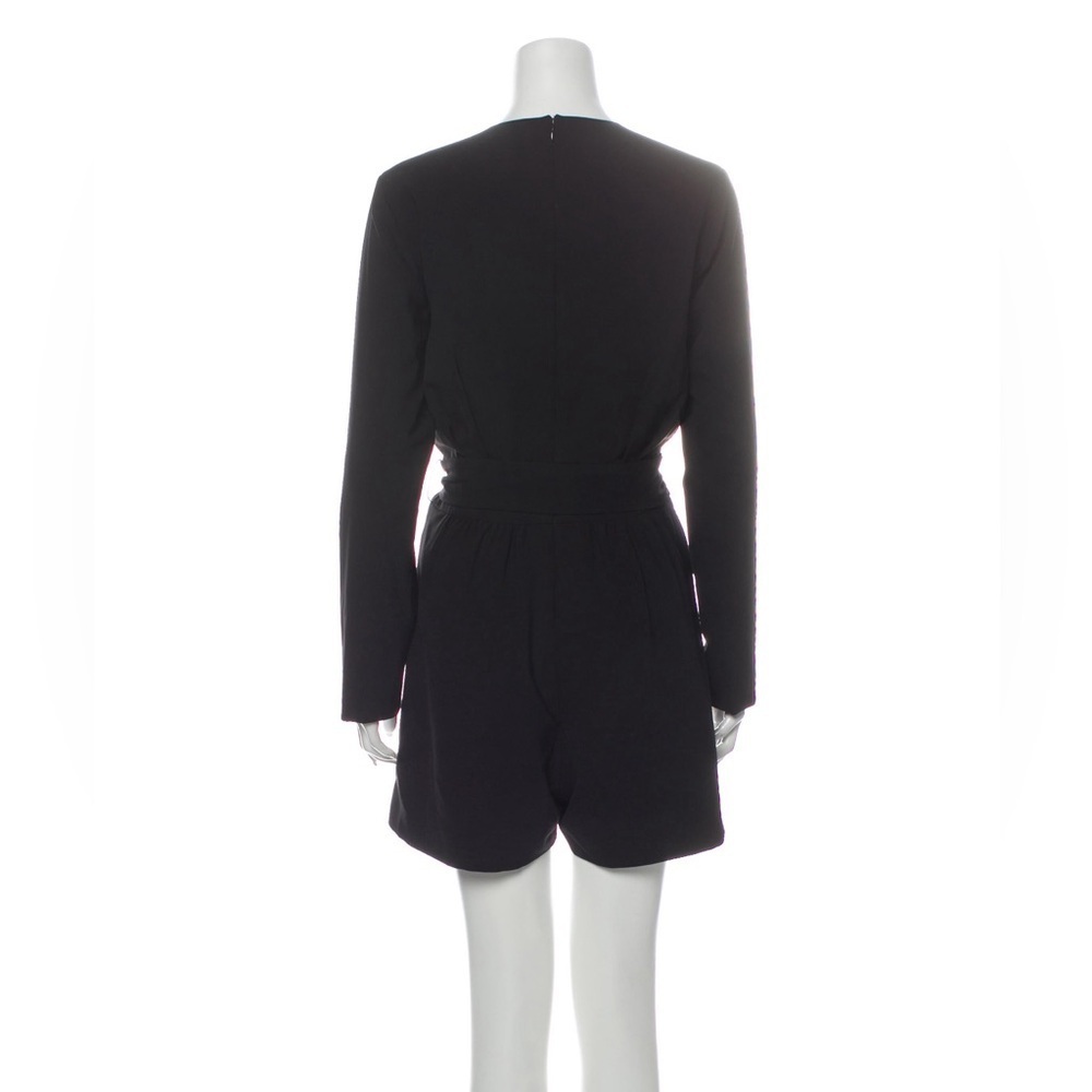 NWT RONNY KOBO Plunge Neckline Long Sleeve Belted Romper XS - Picture 2 of 8